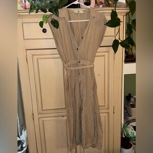 Thread & Supply Tan Midi Dress